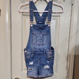 Blue Spice Women's Denim Jean Shorts Overalls